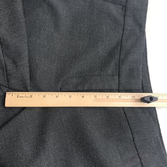 Ann Taylor Factory Pant Womens 10 Black White Flat Front Pockets Trouser - Picture 10 of 11